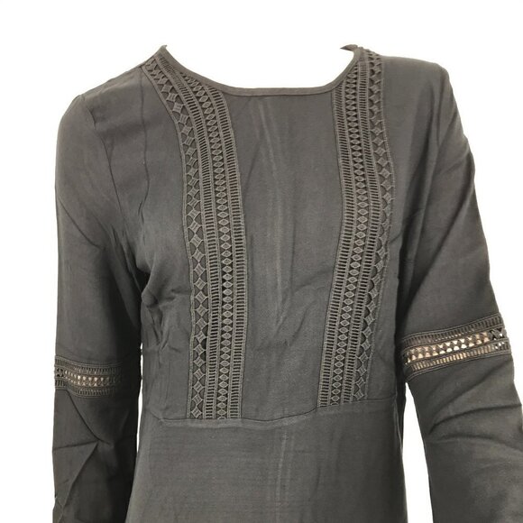 JUSTFAB BOHO BELL SLEEVE DRESS BLACK SZ XL NWT - Picture 7 of 13